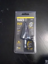 Klein Tools QRST15 Step Drill Bit Quick Release, Spiral Flute, 7/8 to 1-3/8 Inch