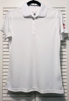 Pebble Beach Golf Polo Men's Size Small White Lightweight Performance Shirt