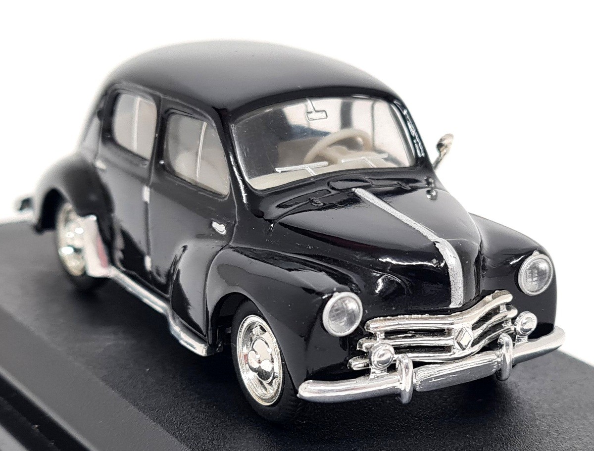 Atlas 1/43 - Renault 4 CV 1947 Black Diecast Scale Model Car