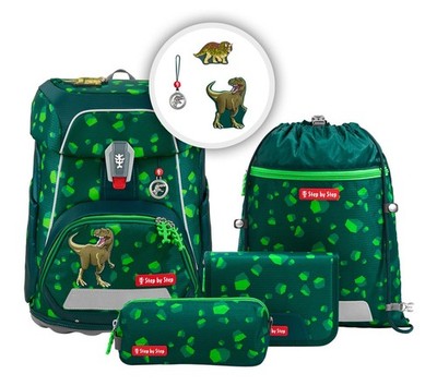 Step by Step FIT Schulranzen-Set 5-teilig Schulranzen Dino Targo Neu