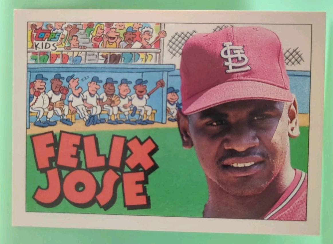 1992 Topps Kids - Felix Jose #29 - St. Louis Cardinals 