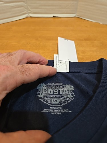 Costa Rad Wave T-shirt Men's XL Double Sided Surf Skate Cali OG Beach NWT - Picture 7 of 11