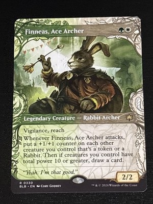MTG Bloomburrow Finneas, Ace Archer Showcase 0330 Rare