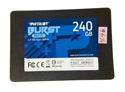 96% Patriot Burst Elite 240GB 2,5 Zoll Interne SSD (PBE240GS25SSDR)