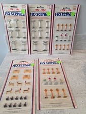 Life-Like Handpainted Scale Models HO Scenics  1115  1116  1133 Road Signs