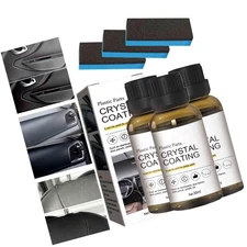 3Pcs Crystal Coating for Car, Plastic Parts Crystal Coating, Cristal para Pl