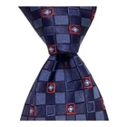 ERMENEGILDO ZEGNA Men's 100% Silk Necktie ITALY Luxury Geometric Blue/Red EUC