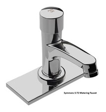 Symmons BSMS-72 Metering Single Hole 1-Handle Lavatory Commercial Faucet Chrome
