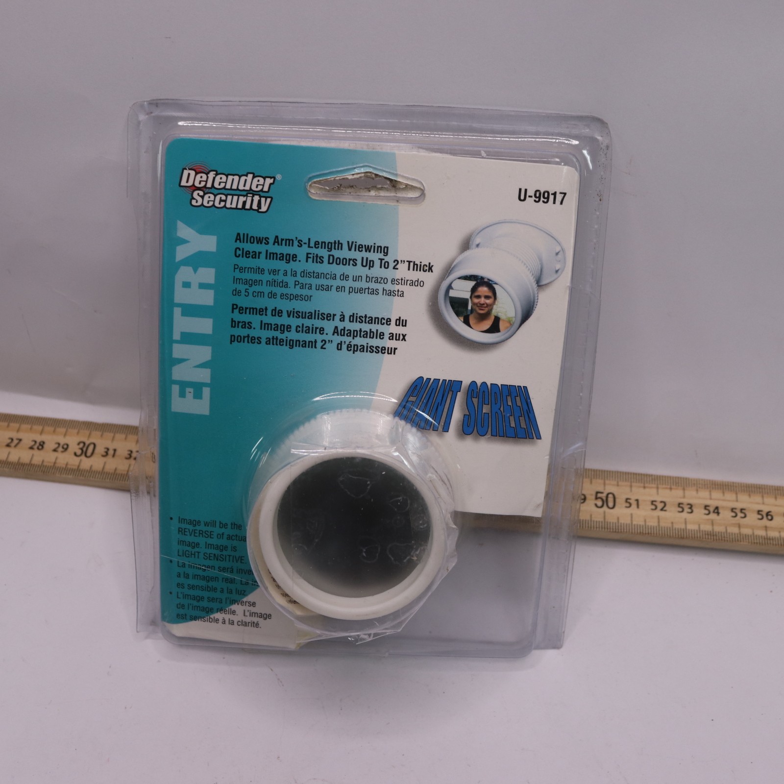 Prime-Line White, High-Impact Plastic, Giant Screen Door Viewer