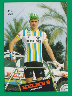 CYCLING cycling card JOSE RECIO KELME team signed