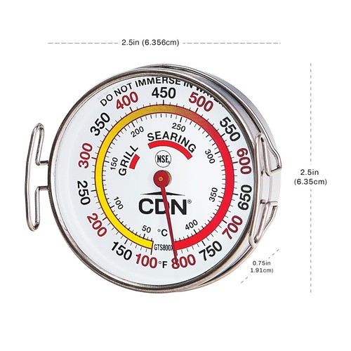 Termómetro de superficie de parrilla | Certificado NSF | ProAccurate® | Zonas de temperatura,... - Imagen 3 de 9