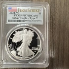 2021 W American Silver Eagle PCGS PR-70 DCAM Type 2 First Strike
