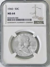 1960 FRANKLIN HALF DOLLAR - NGC MS-64