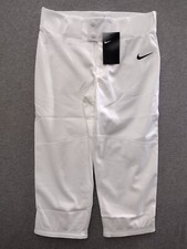 Nike Vapor Boys Select High Piped Baseball 3/4 Pants White BQ6444-102 Size XL