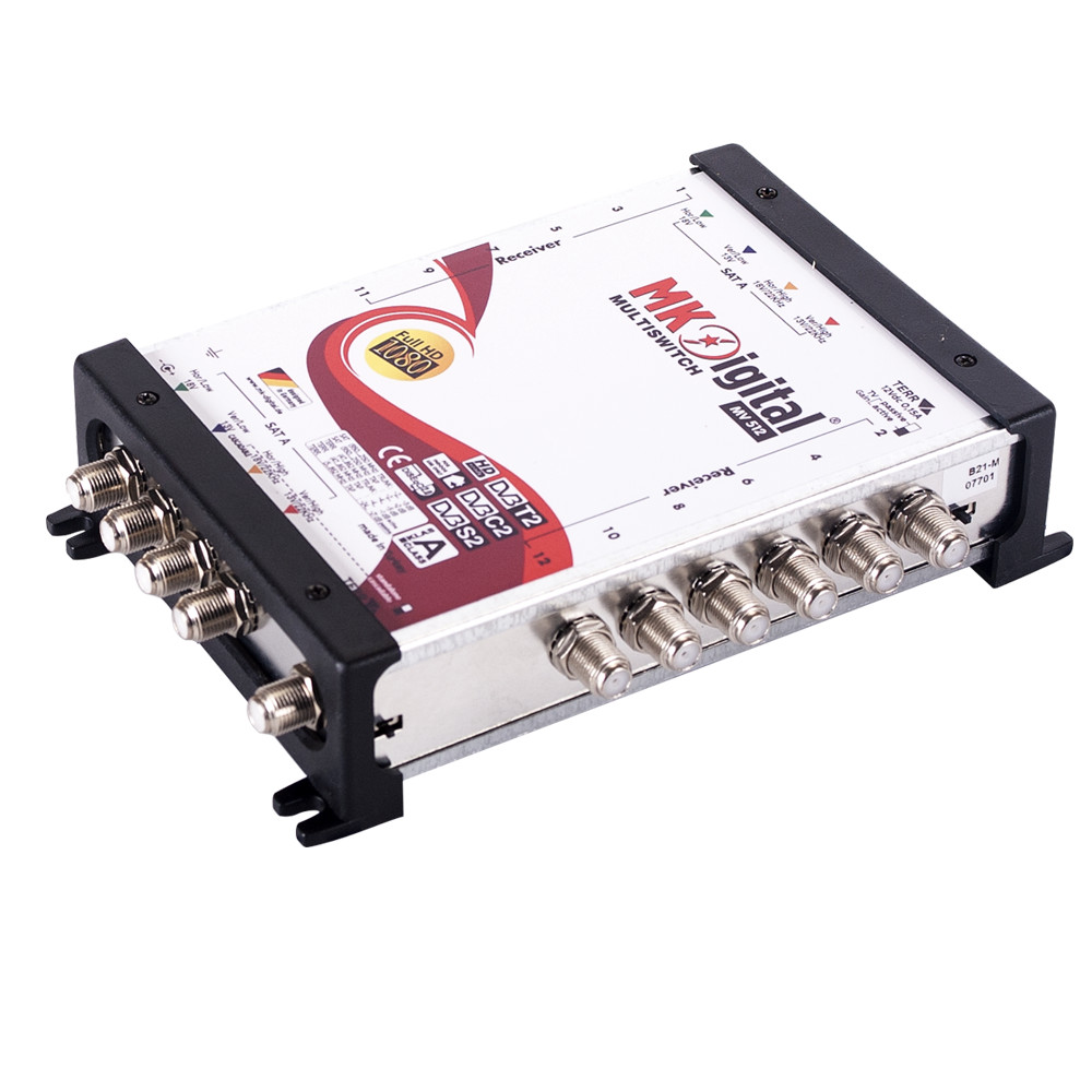 Thumbnail - Mk Digital Mv 512 Multischalter, Multiswitch Sat Verteiler 5 Auf 12