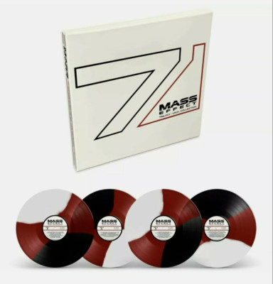 Mass Effect Trilogy Vinyl Record Soundtrack 4 x LP Box Set (N7 Tri-Stripe)