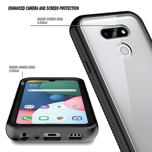 Funda transparente ultra delgada para teléfono LG K8x (2020) + protector de pantalla incorporado - Imagen 6 de 15