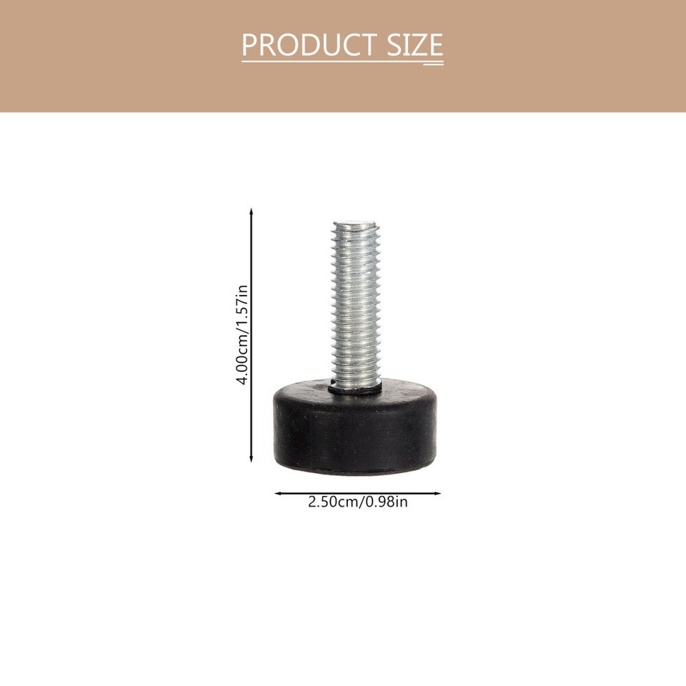 4pcs Rubber Feet Pad Screw In Rubber Feet Furniture Leg Bumpers Pads