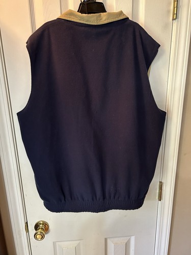Pebble Beach Vest Mens Large Reversible Full Zip Golf Golfer Casual Mens - Picture 14 of 14