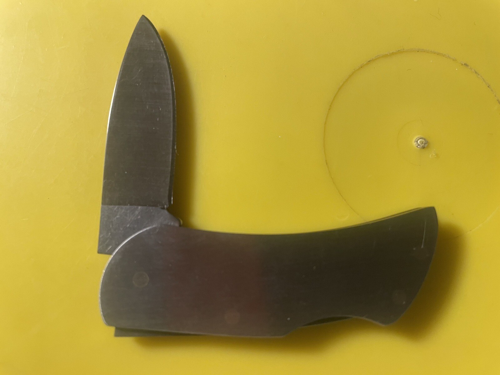 ZIPPO EXECUTIVE BRUSHED STAINLESS STEEL LOCKBACK POCKET KNIFE NIB MADE