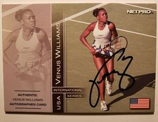 Venus Williams Autograph Rookie RC 2003 Netpro International Series #8C 260/500