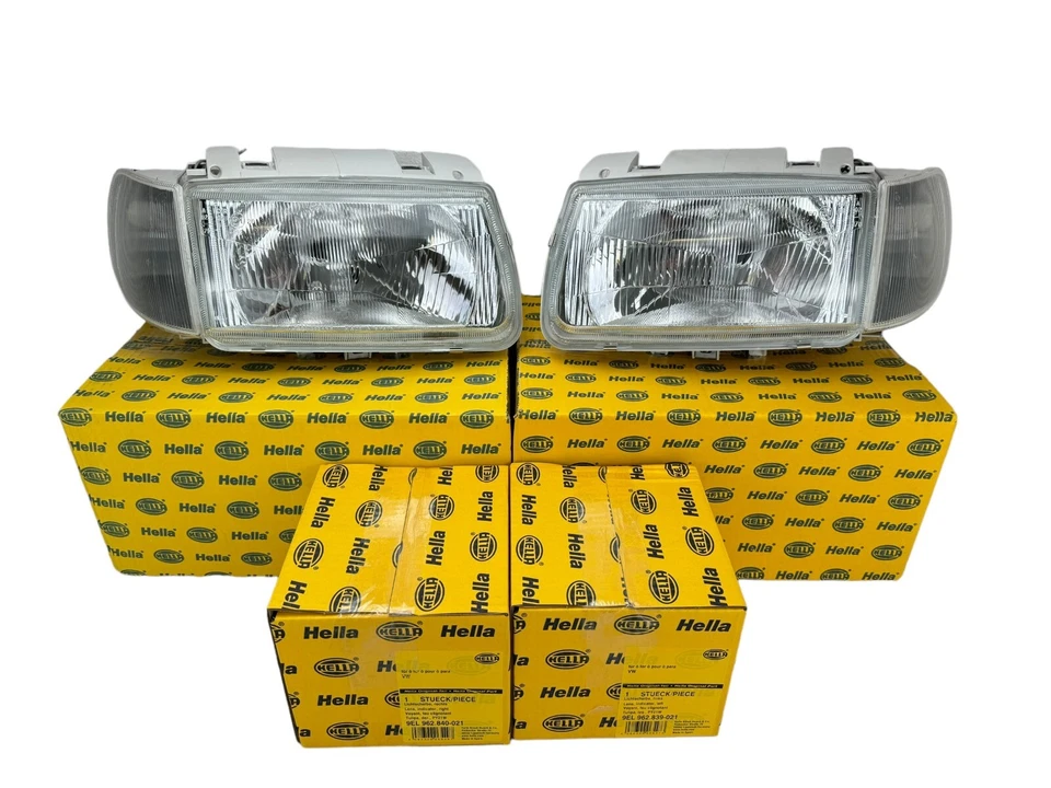 HELLA Hauptscheinwerfer + HELLA Blinker für VW Polo 6N1 SET Links + Rechts NEU - Bild 2 von 4