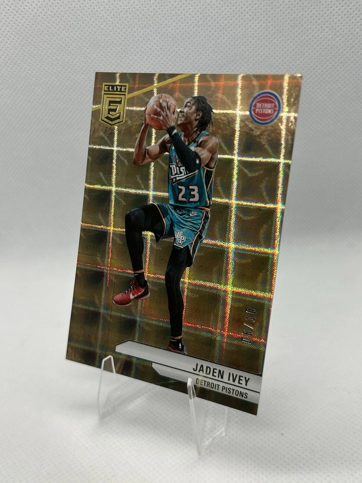 2023-24 Donruss Elite Hyper Gold 06/10 #28 Jaden Ivey Pistons MINT 🔥 - Image 4 of 4