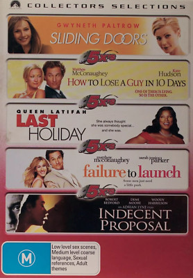 5X'S SLIDING DOORS/HOW TO LOSE/LAST HOLIDAY/FAILURE/INDECENT PROPOSAL 5DVD NEW