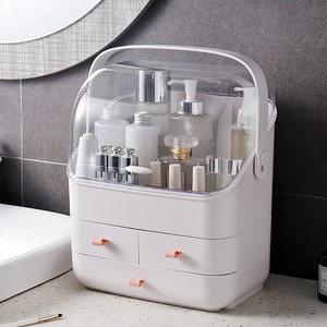 Bathroom Desktop Cosmetic Organizer White Makeup Drawers Waterproof Storage Box Ebay