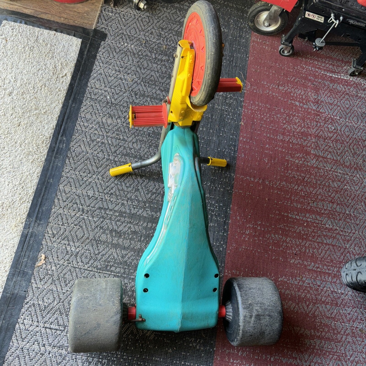 VINTAGE 1970'S MARX Super Shift 2 Speed Chopper Big Wheel Aqua
