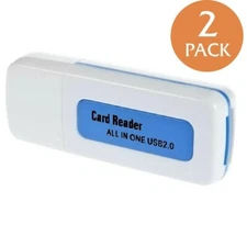 2X All In One Micro SD to USB Multi-Card Memory Adapter Reader Supports 256GB