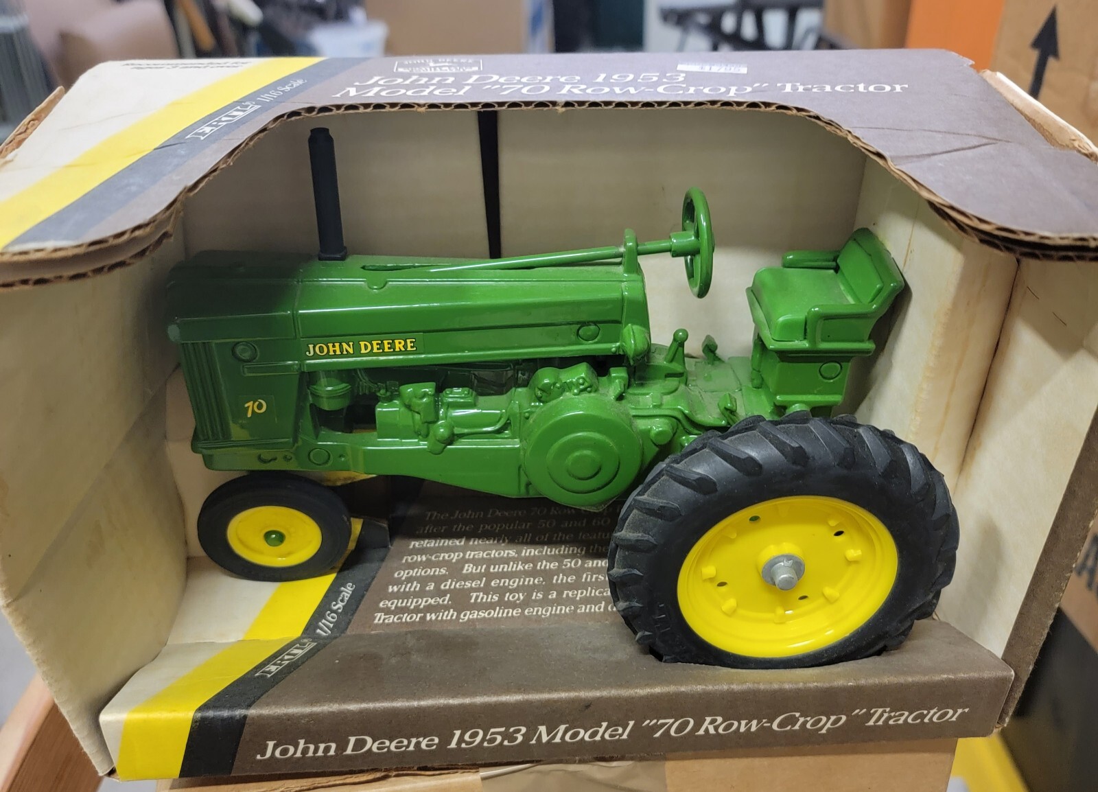 FILA Trattore agricolo ERTL 1 16 John Deere 1953 modello 70 file asse corto