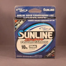 SUNLINE Super Fluorocarbon Fishing Line 10 lb Test 200 Yd Natural Clear NEW