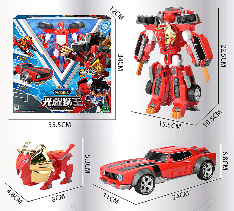 Tobot V Galaxy Detectives Leon Rover Action Figure Transform Robot