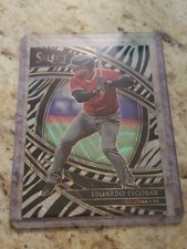 EDUARDO ESCOBAR 2020 Panini Select Premier Zebra Prizm #186 Arizona Dbacks (b3)
