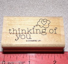 thinking of you Rubber Stamp thought bubble Single by Stampin Up For a Friend