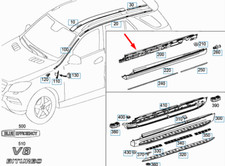MERCEDES-BENZ GLE W166 Halterung für linke Seitenschweller A1666980127