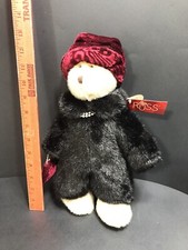 NWT Russ Memories of Love Nuria Bear with Hat, Purse, Necklace, Fur Coat RETIRED