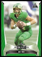 2023 Leaf Draft Green  32 Bo Nix  Rc