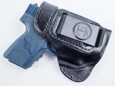 Kahr PM9 w/ Crimson Trace laser | Full Grain Leather IWB Conceal Carry Holster