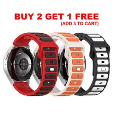 20/22mm Silicone Band for Samsung Galaxy Watch 7 6 5 4 for Huawei Watch GT Strap