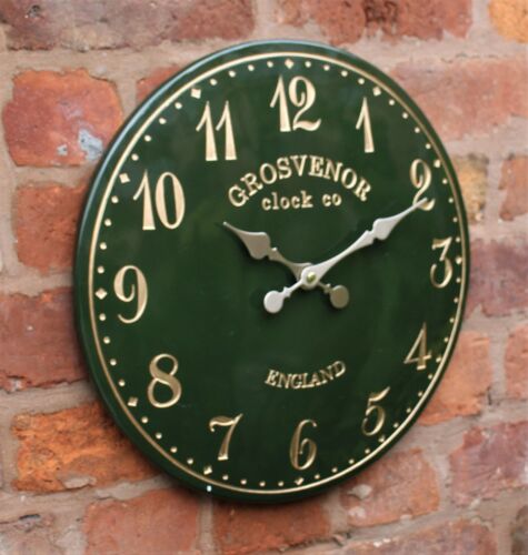 Outdoor indoor Garden Wall Clock Station Hand Painted church clock Home Decor - Picture 11 of 65