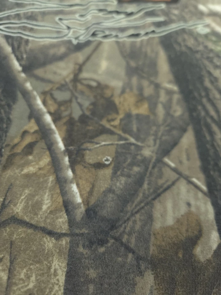 Camisa De Colección Tony Stewart Doble Extra Grande Marrón Camuflada Carreras Realtree Y2K  Foto 2 de 4