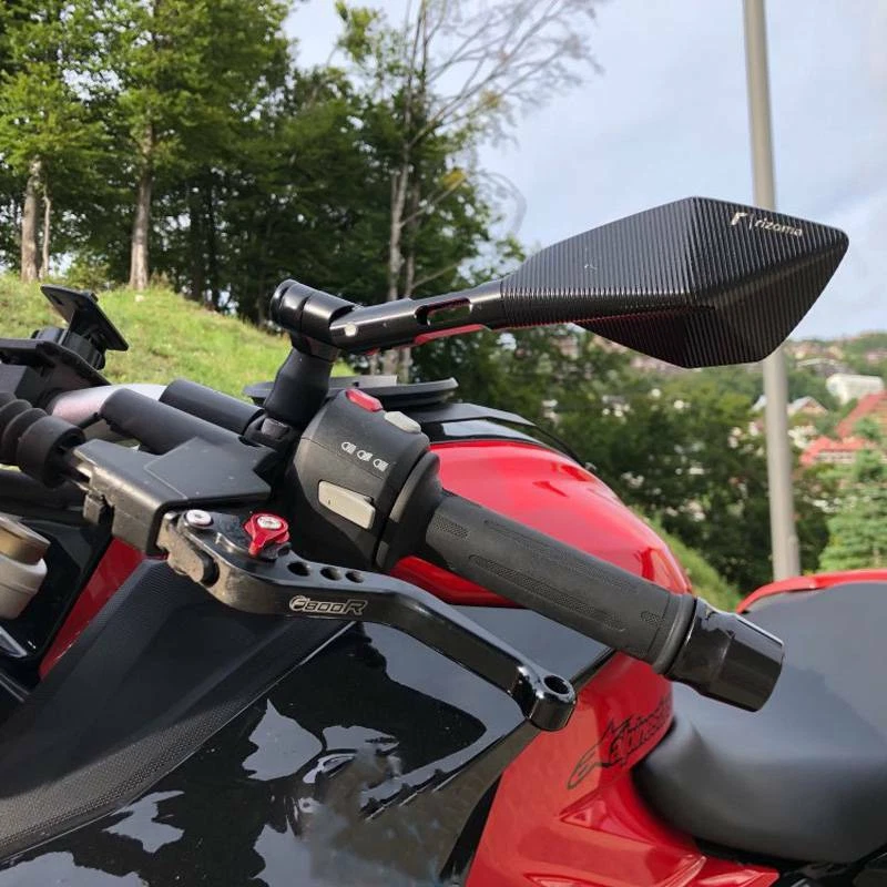 Espejos retrovisores laterales negros para motocicleta Honda Grom MSX 125 2019 2018 2017 EE. UU. Foto 2 de 4