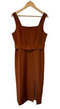 Banana Republic Factory terracotta belted suit dress size 6 NWT