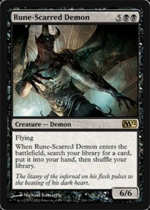 Rune-Scarred Demon x1 - Magic 2012 - NM-Mint, English - Magic 2012