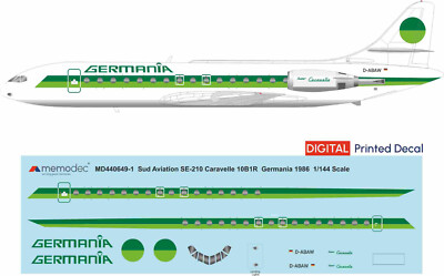Sud Aviation Caravelle 10B 1R Germania (1986) (1/144, 1/200)