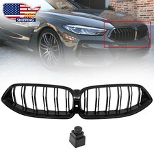 Front Kidney Grille Replace For Bmw G14 G15 G16 840i M850i W Camera Hole Black