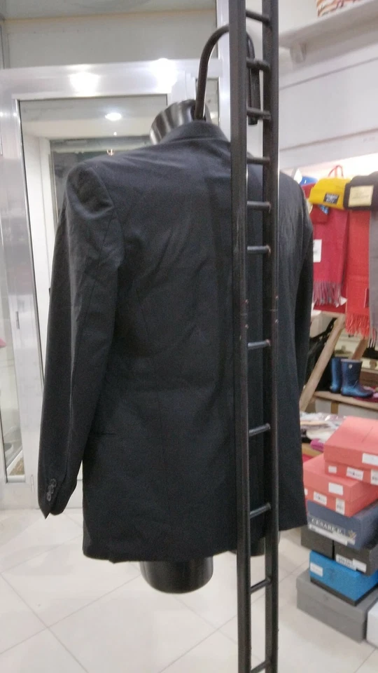 Cerruti Chaqueta Lana Hombre Negro Nueva Talla 40 GC383LZ - Imagen 3 de 4