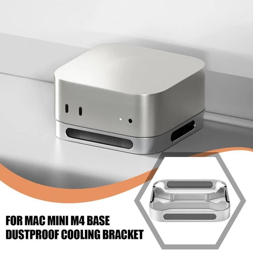for MacMini M4 Base Dustproof Cooling Bracket Heat Dissipation Dust-proof